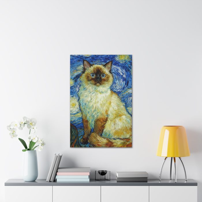 Starry Night Ragdoll Cat Canvas Print — Stretched Wall Art - Image 11