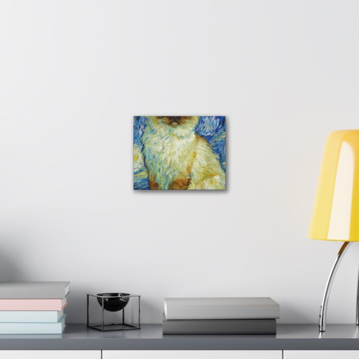 Starry Night Ragdoll Cat Canvas Print — Stretched Wall Art - Image 3