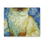 Starry Night Ragdoll Cat Canvas Print — Stretched Wall Art