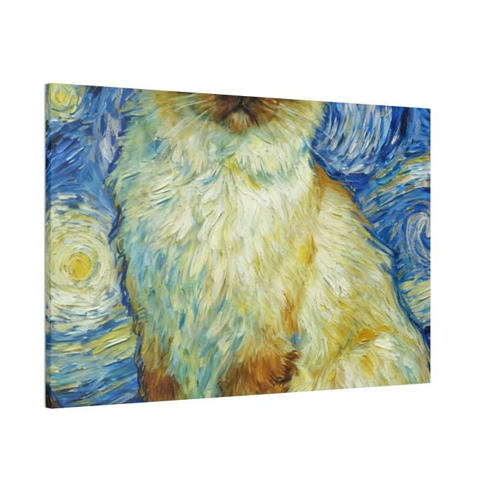 Starry Night Ragdoll Cat Canvas Print — Stretched Wall Art - Image 6