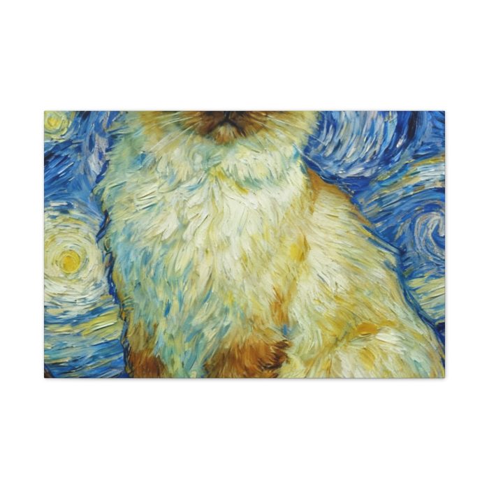 Starry Night Ragdoll Cat Canvas Print — Stretched Wall Art - Image 5
