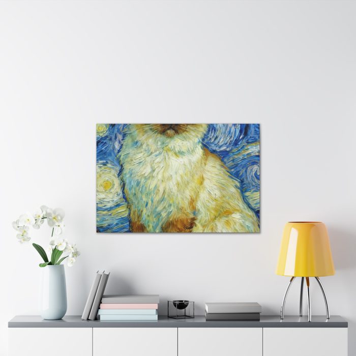 Starry Night Ragdoll Cat Canvas Print — Stretched Wall Art - Image 7