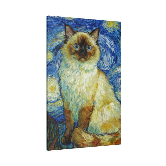 Starry Night Ragdoll Cat Canvas Print — Stretched Wall Art - Image 10